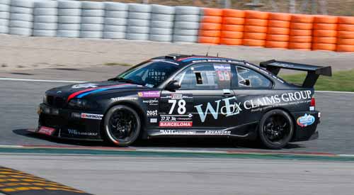 Driver Dave Cox races for Saxon Motorsport